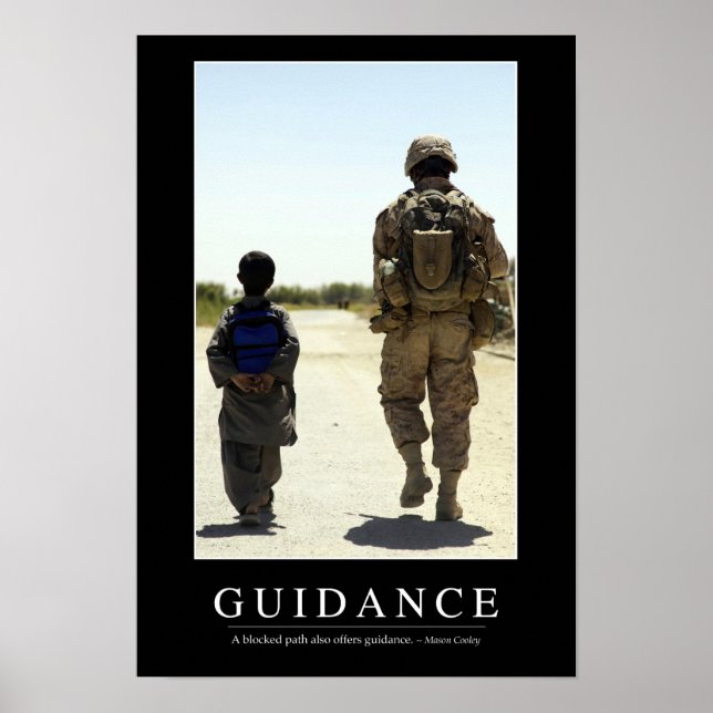 Guidance: Inspirational Quote Poster (Front)
