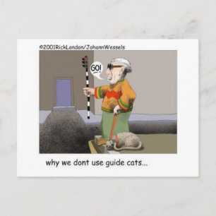 Guide Cats Funny Cat Gifts & Collectibles Postcard