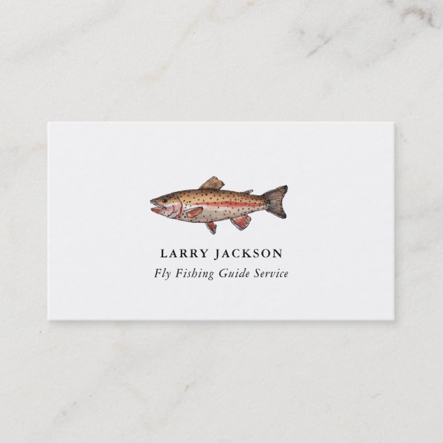Guide de pêche Carte de visite pêcheur (Devant)