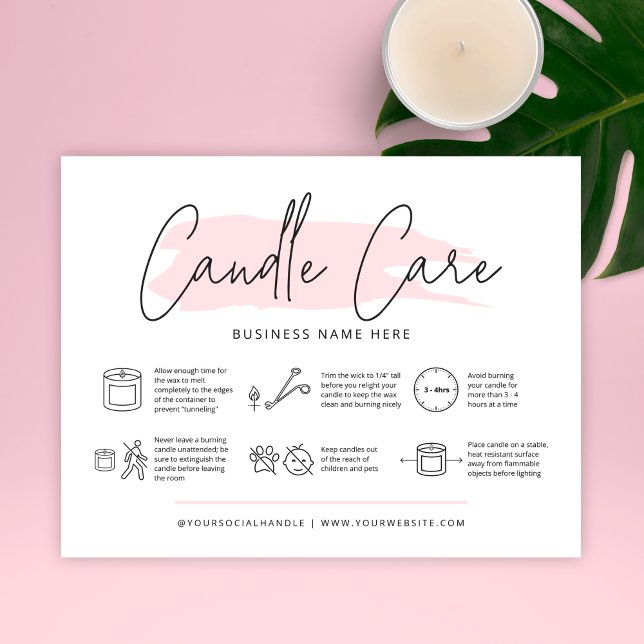 Guide de sécurité de la carte de soins aux bougies (Créateur téléchargé)