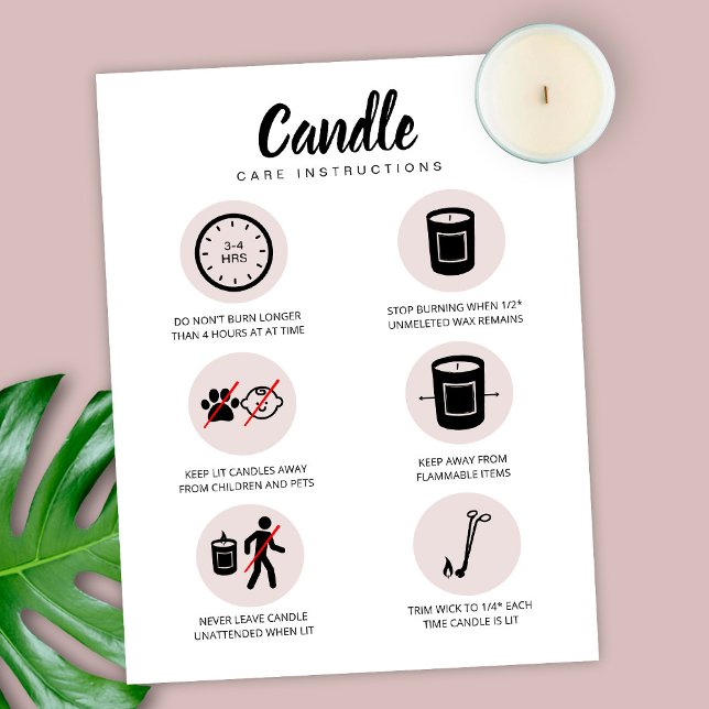 Guide de sécurité de la carte de soins aux bougies (Créateur téléchargé)