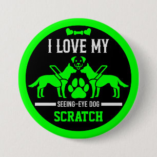 Guide Dog Gifts 3 Inch Round Button