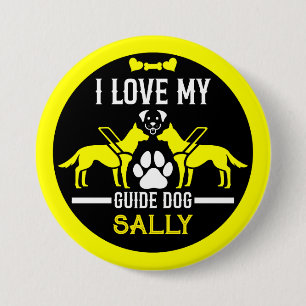 Guide Dog Gifts 3 Inch Round Button