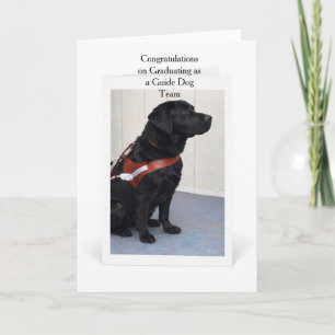Guide Dog Graduation Congratulations Card
