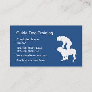 Guide Dog Training Business Card