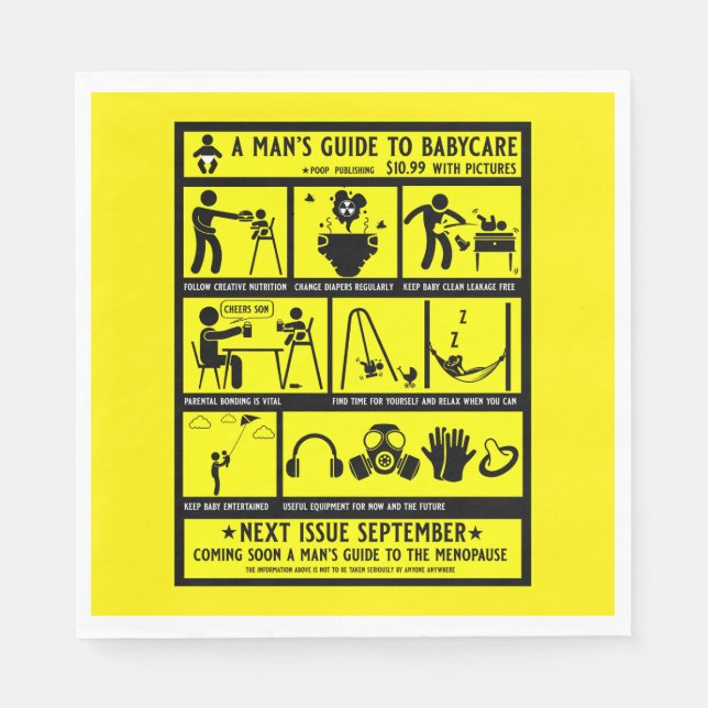 Guide Gifts For New Dads Napkin (Front)