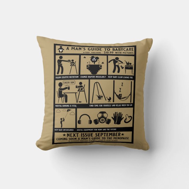 Guide Gifts For New Dads Throw Pillow (Front)