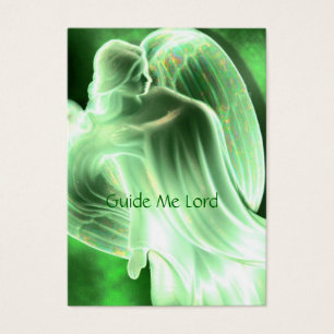 Guide Me Lord - Carte de prière Angel Vert