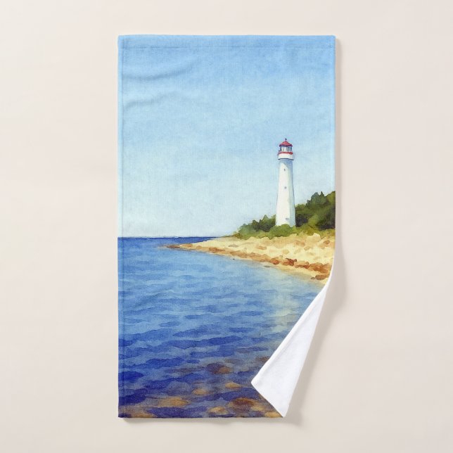 Guided by Light – the Soul of Vormsi Hand Towel (Hand Towel)