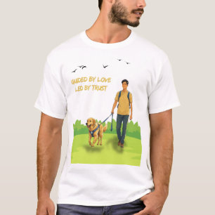 Guided by Love – Guide Dog Support Design for Adul T-Shirt