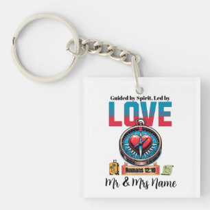 Guided by Spirit, Led by LOVE- Romans 12:10 Keychain