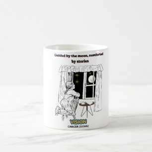 Guided by the Moon Cancer Zodiac Poster Coffee Mug