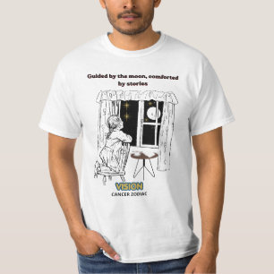 Guided by the Moon Cancer Zodiac Poster T-Shirt