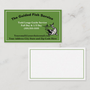 Guided fishing  business card