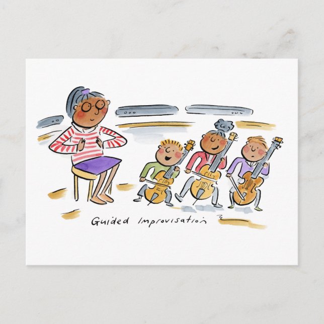 Guided Improvization Postcard (Front)