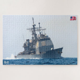 GUIDED-MISSILE CRUISER – CG-61 (20x30 INCH) Jigsaw Puzzle