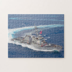 GUIDED-MISSILE DESTROYER – DDG-110 (11x14 INCH) Jigsaw Puzzle