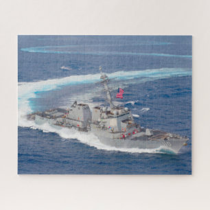 GUIDED-MISSILE DESTROYER – DDG-110 (16x20 INCH) Jigsaw Puzzle