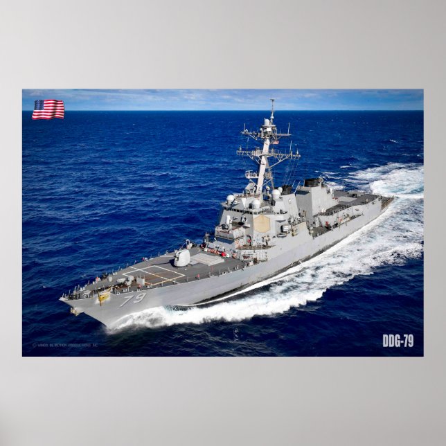GUIDED-MISSILE DESTROYER – DDG-79 POSTER (Front)
