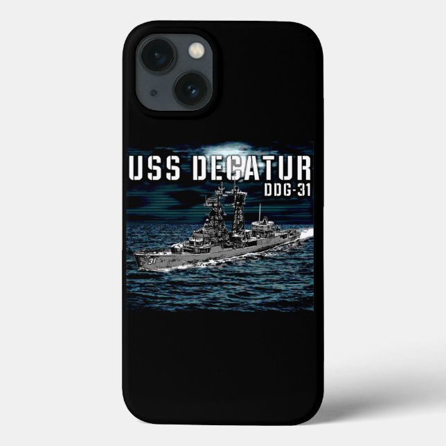 Guided missile destroyer Decatur Case-Mate iPhone Case (Back)