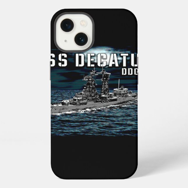 Guided missile destroyer Decatur iPhone Case (Back)