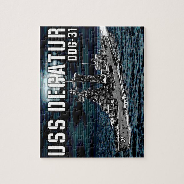 Guided missile destroyer Decatur Jigsaw Puzzle (Vertical)