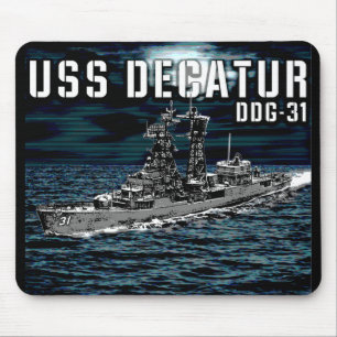 Guided missile destroyer Decatur Mouse Pad
