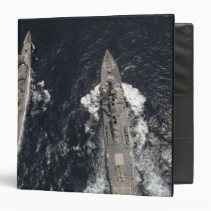 Guided-missile destroyer USS Gridley Binder