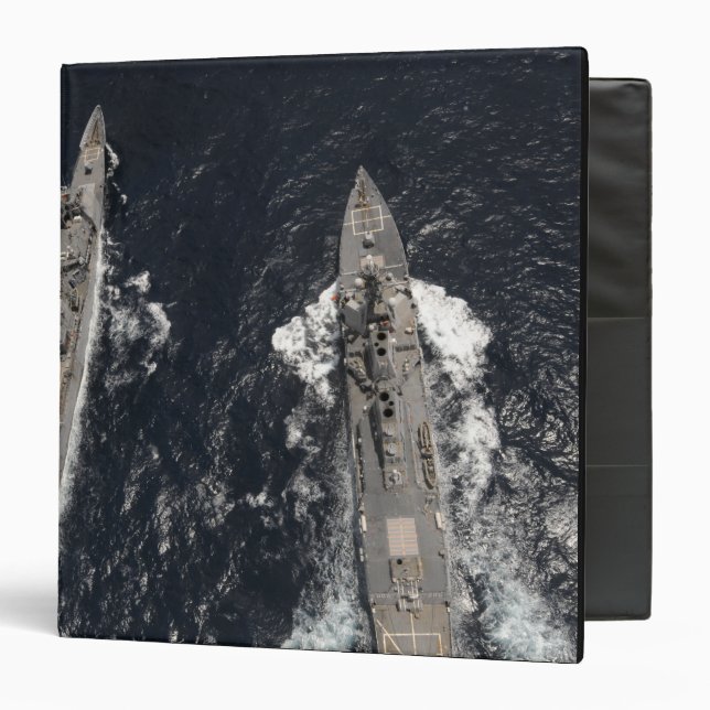 Guided-missile destroyer USS Gridley Binder (Front/Inside)