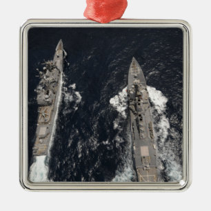 Guided-missile destroyer USS Gridley Metal Ornament