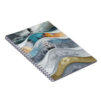 Guiding Light in the Storm Lighthouse  Notebook