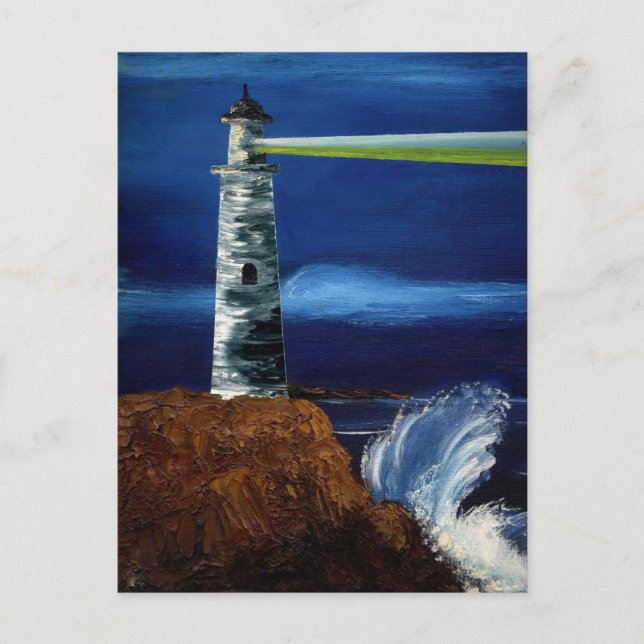GUIDING LIGHT (lighthouse design 2) ~ Postcard (Front)