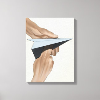 Guiding Paper Skies – Parent-Child Trust Canvas Print