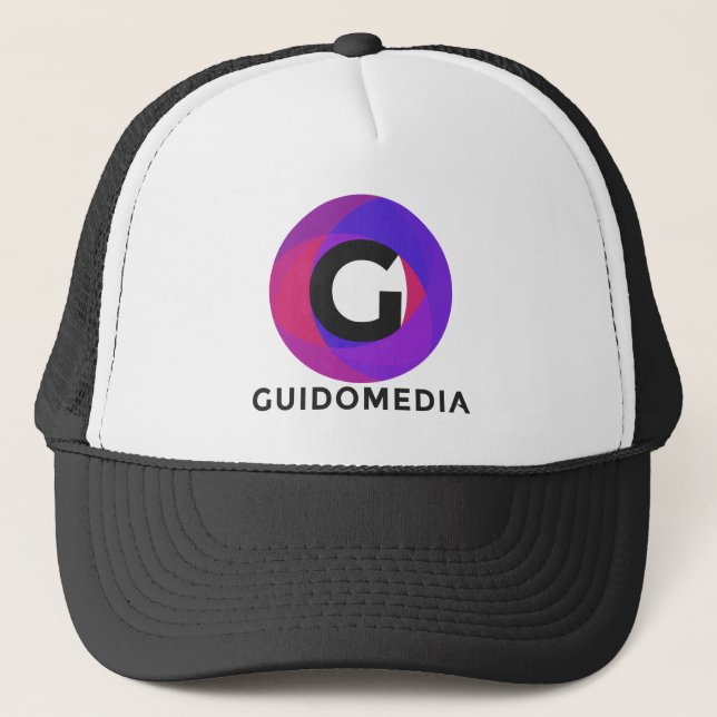 Guido Media Purple Trucker Hat (Front)