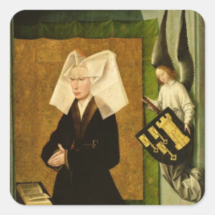 Guigone de Salins, wife of the donor Square Sticker