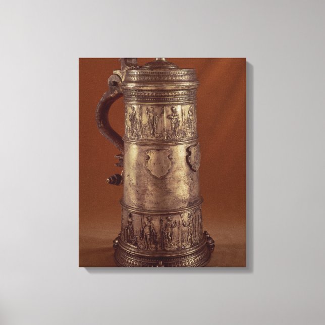 Guild tankard, silvered pewter, 1564 canvas print (Front)