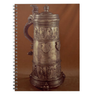 Guild tankard, silvered pewter, 1564 notebook