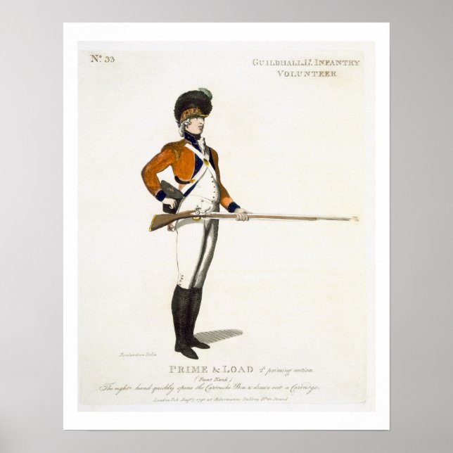 Guildhall Light Infantry Volunteer, plate 33 from Poster (Front)