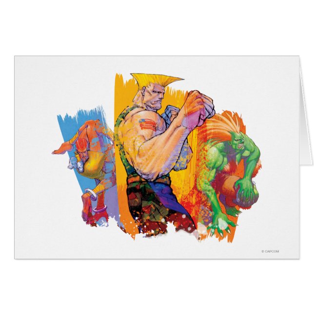 Guile, Blanka & Dhalsim (Front Horizontal)
