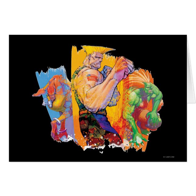 Guile, Blanka & Dhalsim (Front Horizontal)