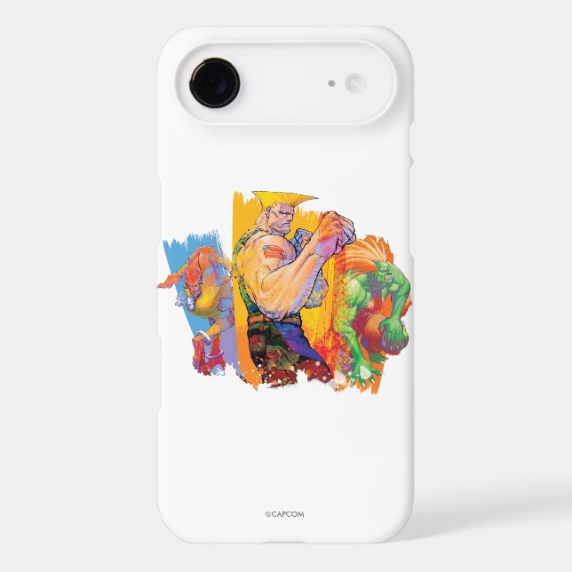 Guile, Blanka & Dhalsim 2 Case-Mate iPhone Case (Back)