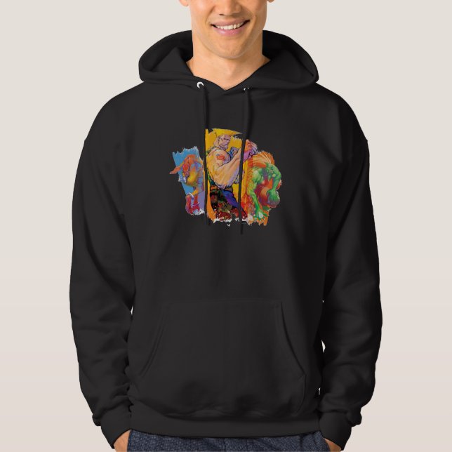 Guile, Blanka & Dhalsim 2 Hoodie (Front)
