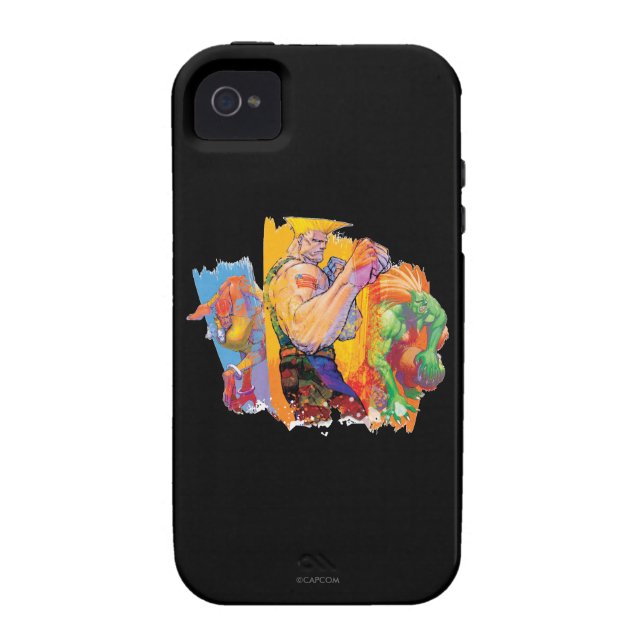 Guile, Blanka & Dhalsim Case-Mate iPhone Case (Back)