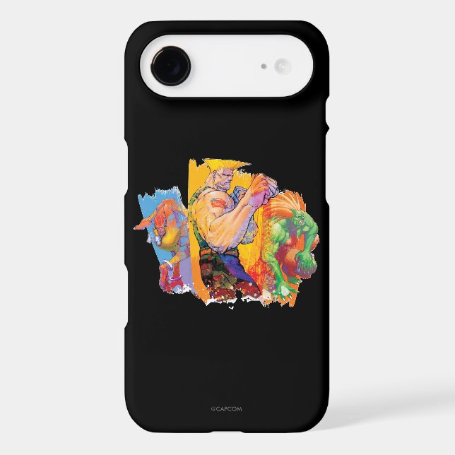 Guile, Blanka & Dhalsim Case-Mate iPhone Case (Back)