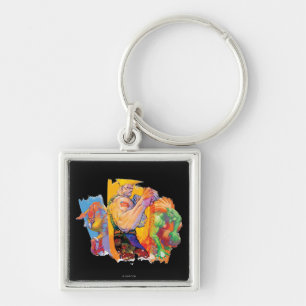 Guile, Blanka & Dhalsim Keychain