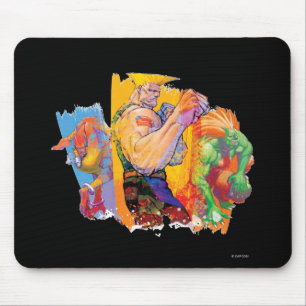 Guile, Blanka & Dhalsim Mouse Pad