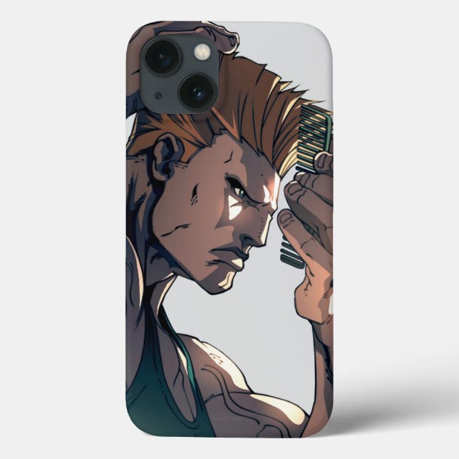 Guile Combing Hair Case-Mate iPhone Case (Back)
