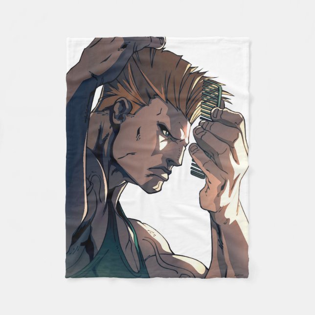 Guile Combing Hair Fleece Blanket (Front)