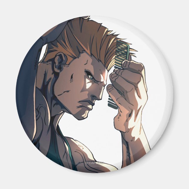 Guile Combing Hair Magnet (Front)