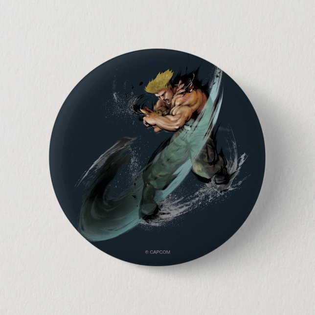 Guile Sonic Boom 2 Inch Round Button (Front)